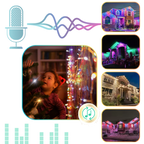 210 Lampes LED USB avec synchronisation musicale