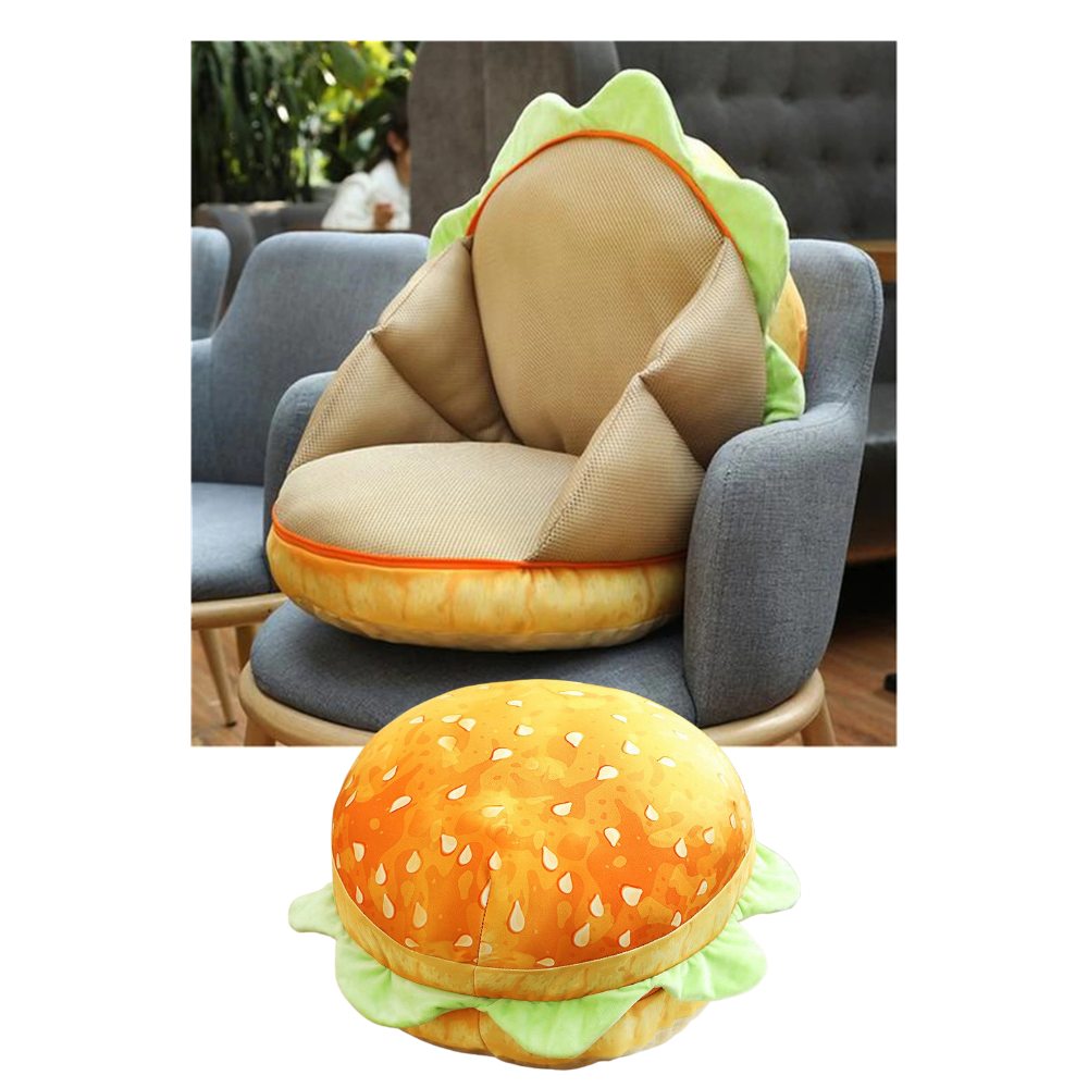 Coussin en forme de burger