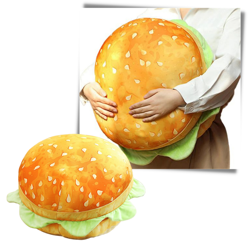 Coussin en forme de burger