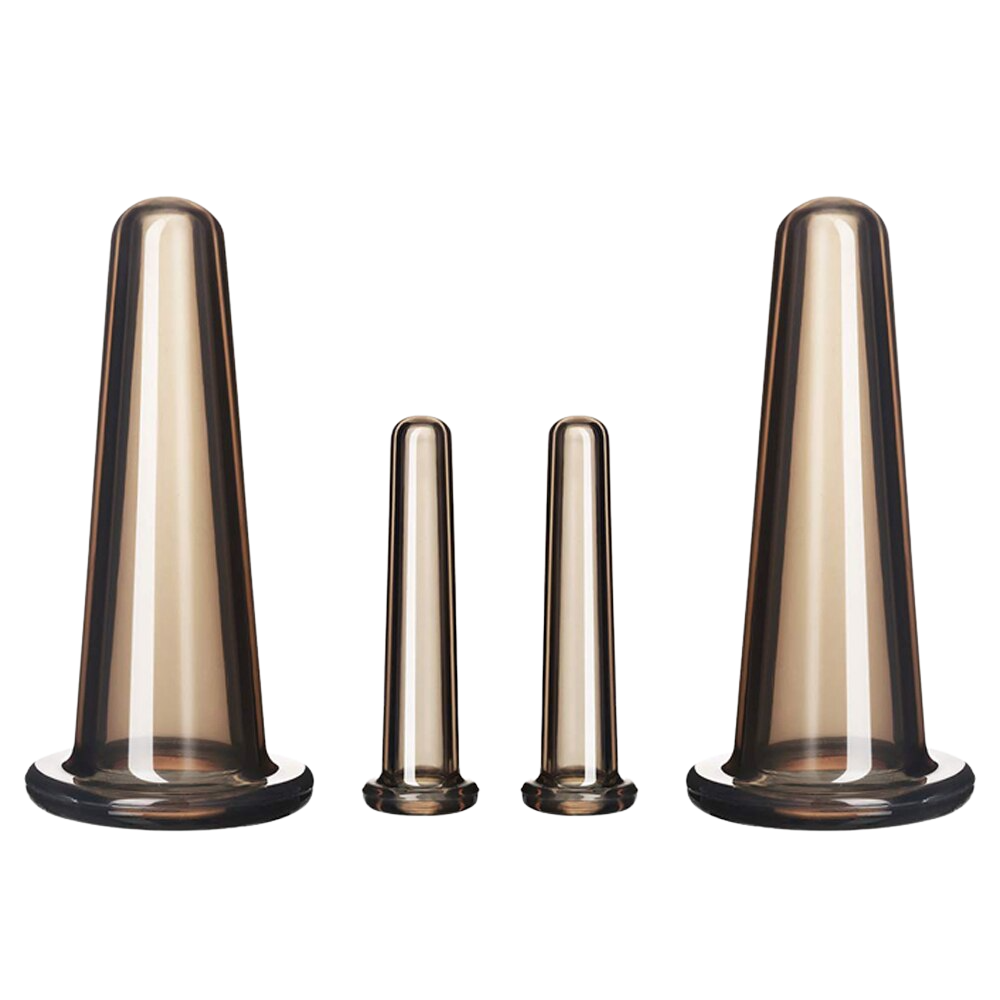 4 ventouses en silicone pour massage facial
