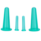 4 ventouses en silicone pour massage facial