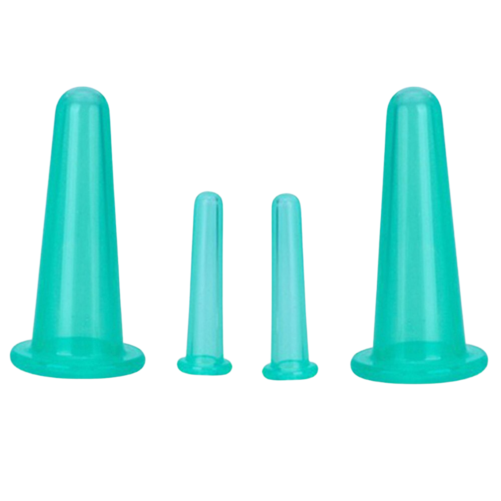 4 ventouses en silicone pour massage facial