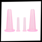 4 ventouses en silicone pour massage facial
