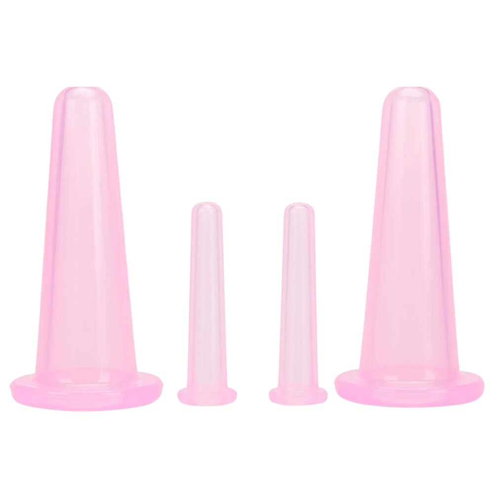 4 ventouses en silicone pour massage facial