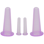 4 ventouses en silicone pour massage facial