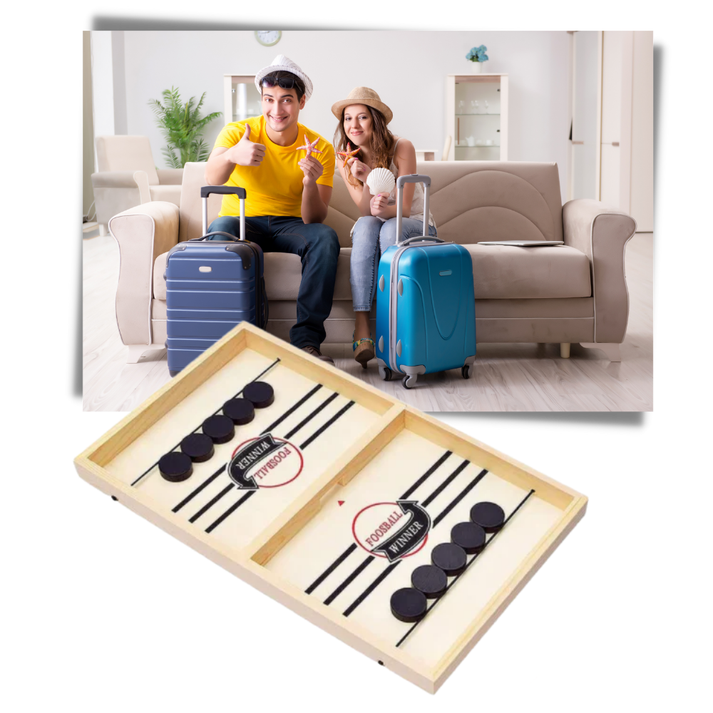 Jeu de hockey sur table en bois