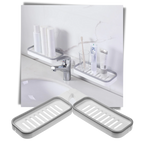 Support de rangement mural pour salle de bains