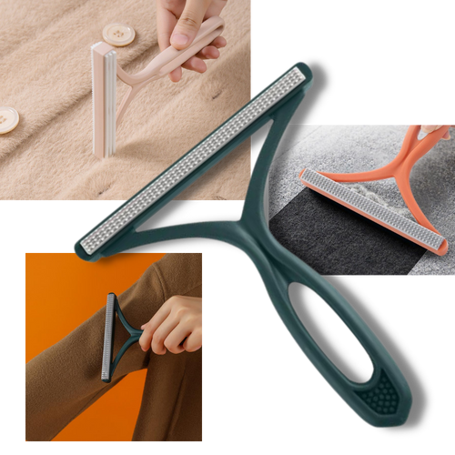 2 pièces de rasoir manuel anti-bouloche à double face pour vêtements