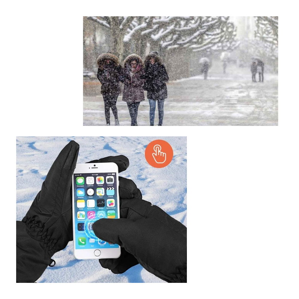 Gants chauffants électriques d'hiver