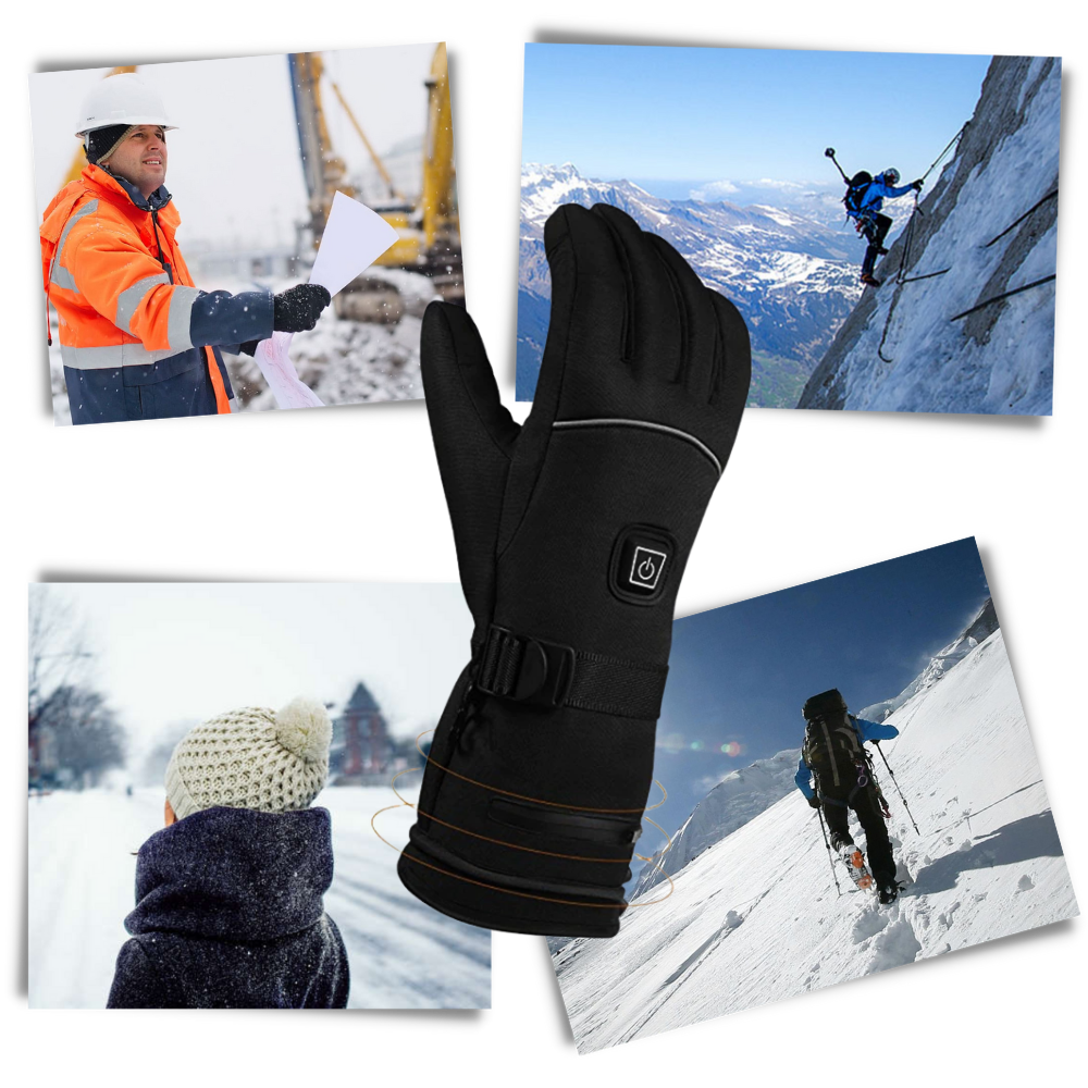 Gants chauffants électriques d'hiver