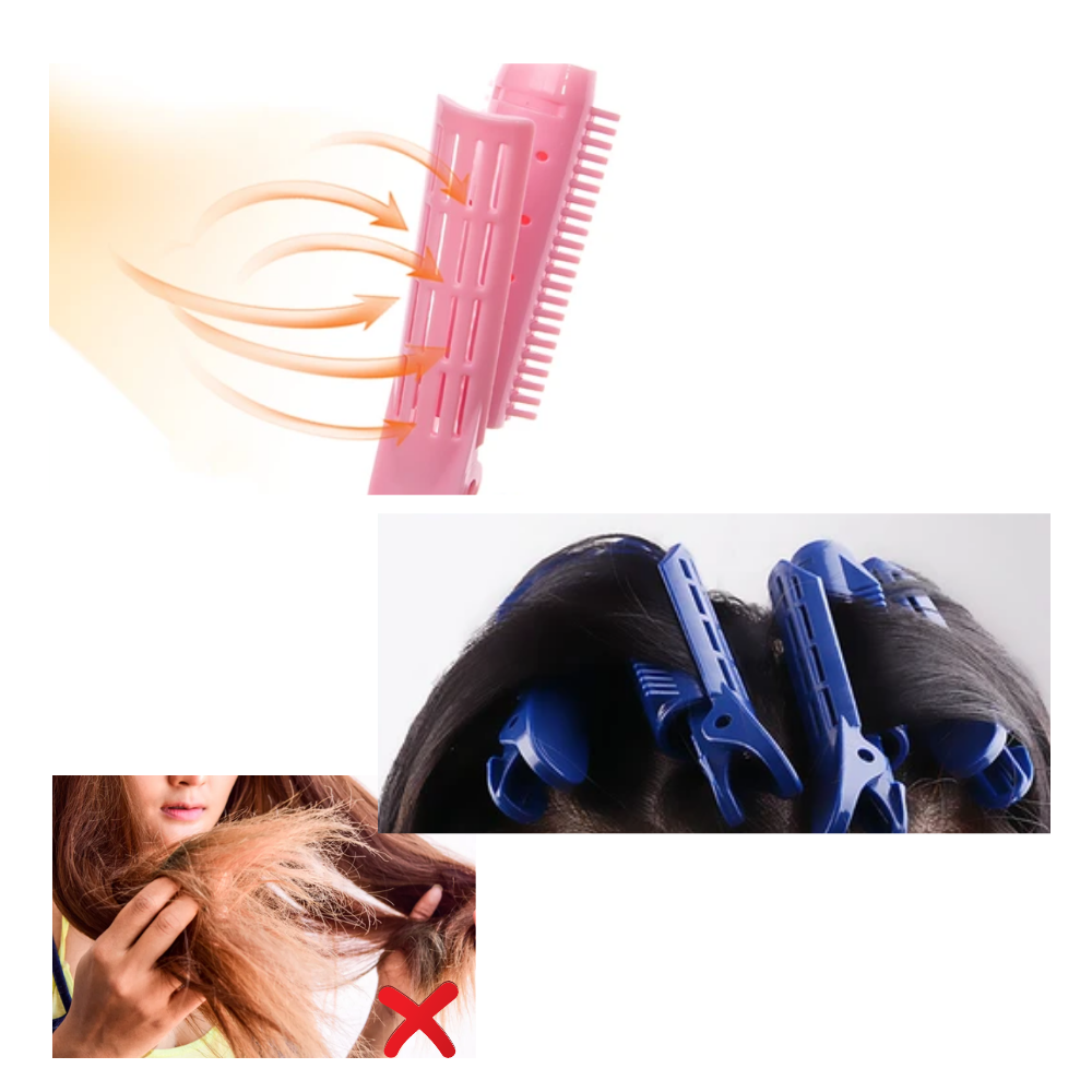Lot de 4 pinces de voluminisation instantanée pour les cheveux