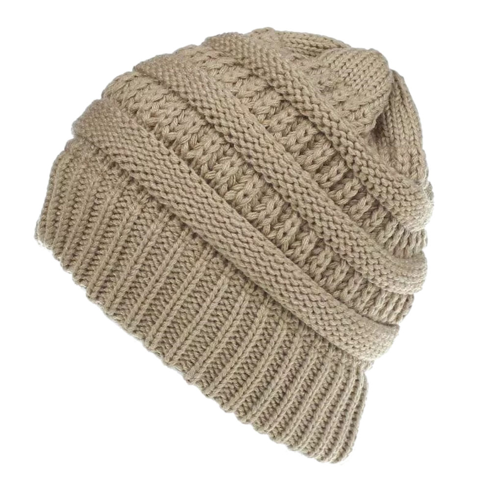 Bonnet à trou pour queue de cheval et chignon