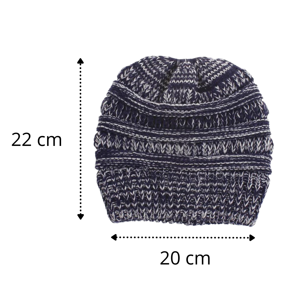 Bonnet à trou pour queue de cheval et chignon