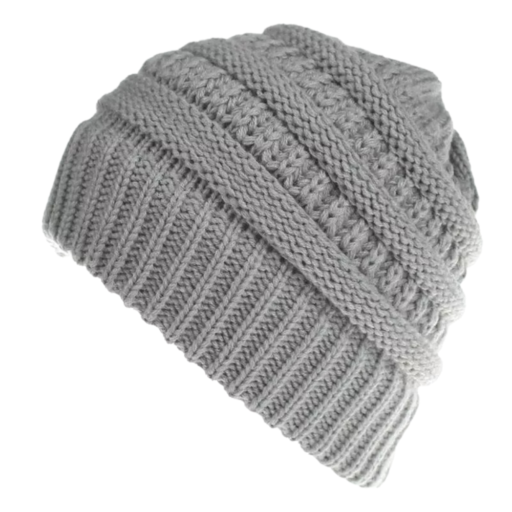 Bonnet à trou pour queue de cheval et chignon