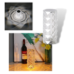 Lampe de luxe en cristal pour table