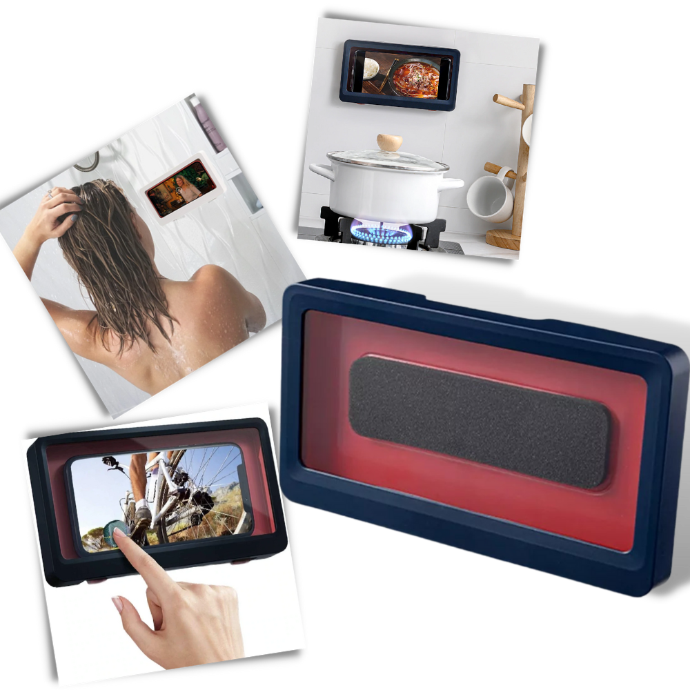 Support mural étanche pour téléphone