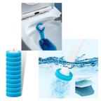 Ensemble de brosses de toilettes jetables