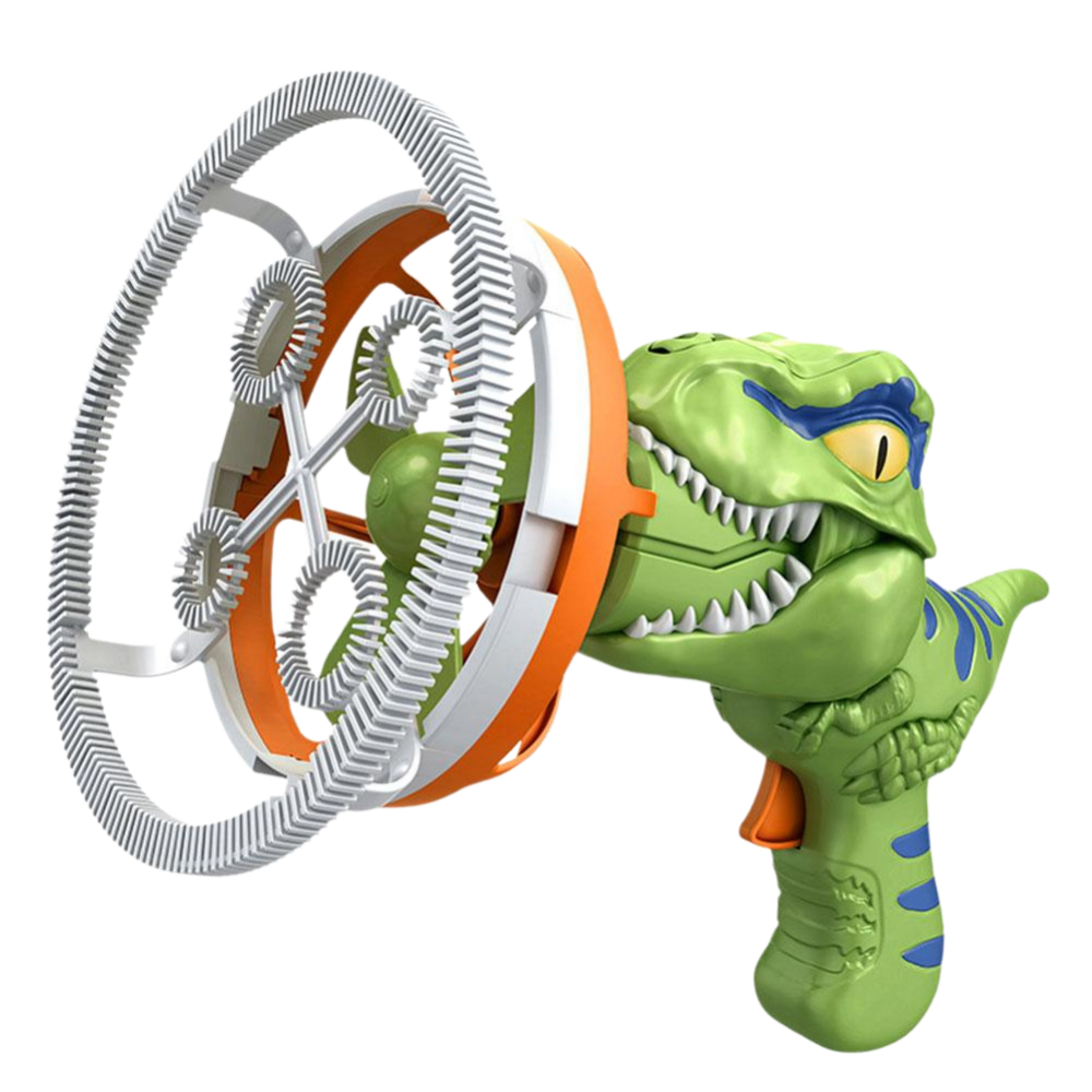 Machine à bulles colorées en forme de dinosaure