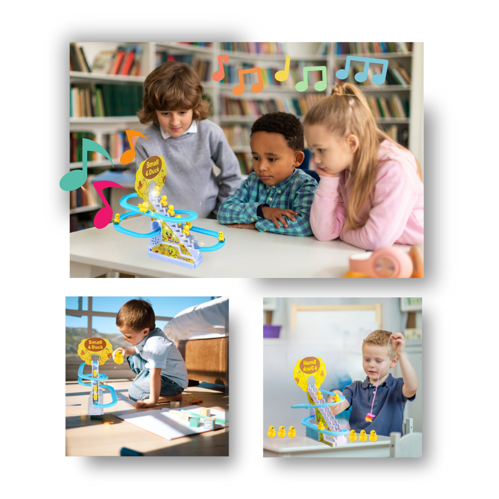 Piste de course de canards interactive