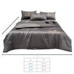 Housse de couette en soie glacée douce