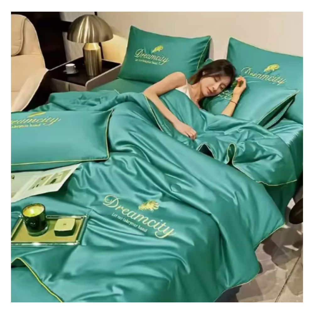 Housse de couette en soie glacée douce