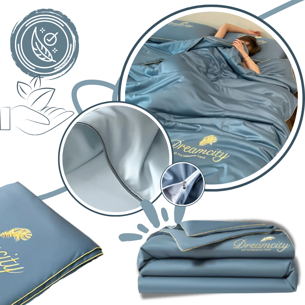 Housse de couette en soie glacée douce