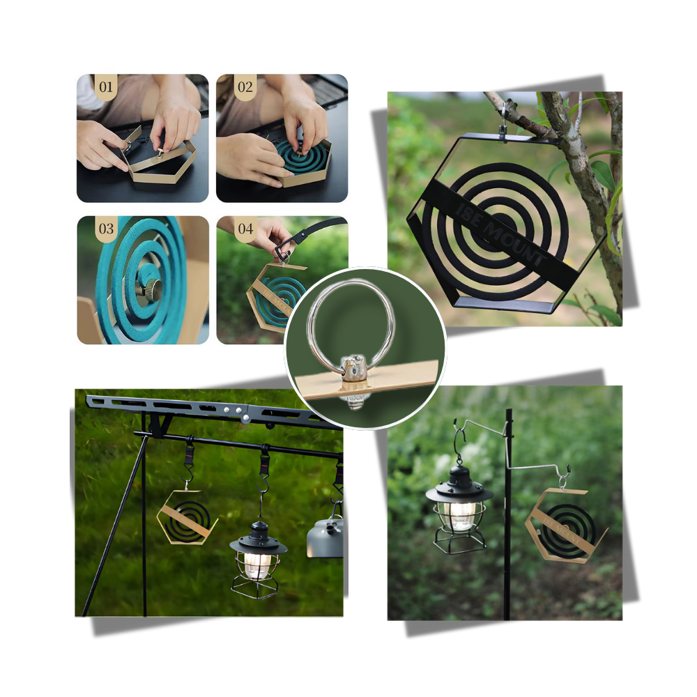 Support en fer pour spirale anti-moustique