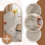 Nappe rectangulaire en cuir d'agneau