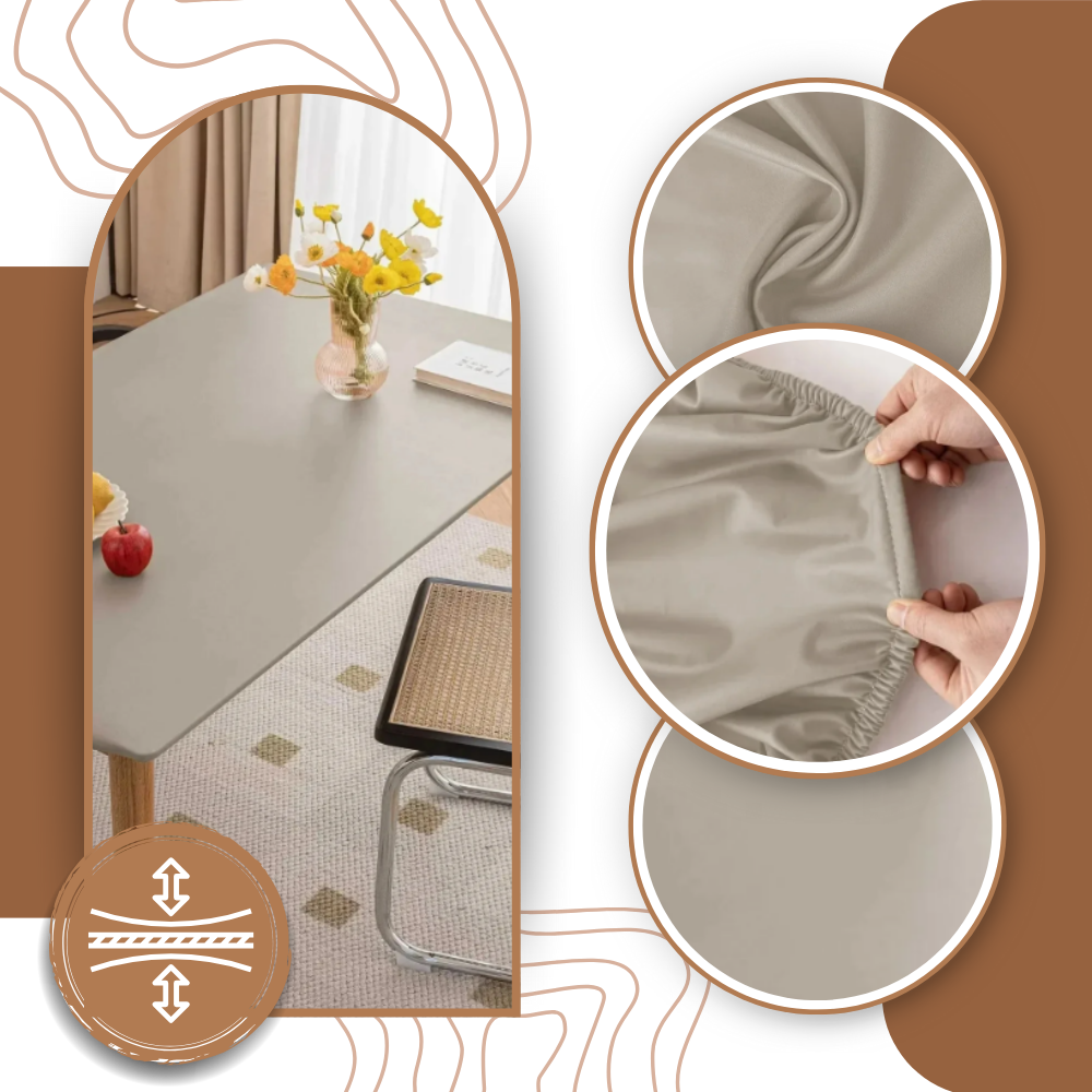 Nappe rectangulaire en cuir d'agneau