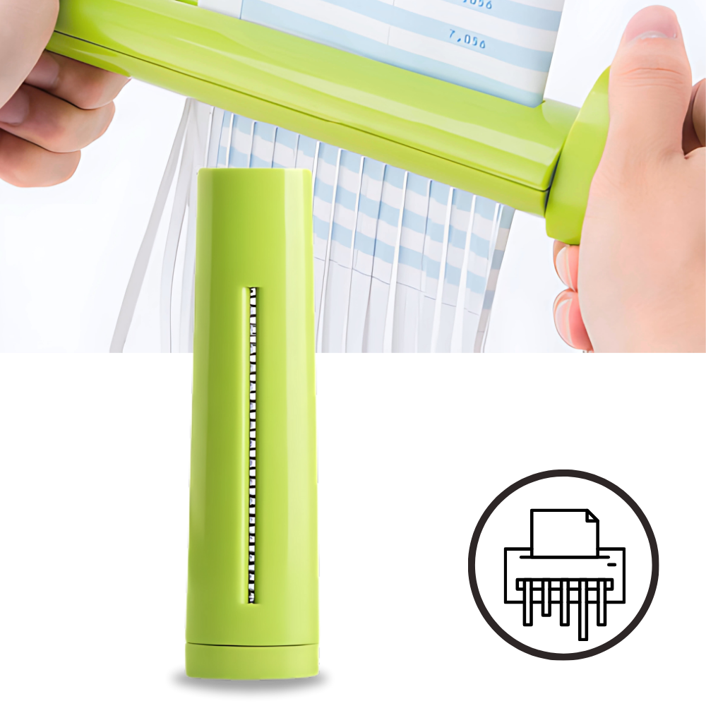 Destructeur de papier manuel portable