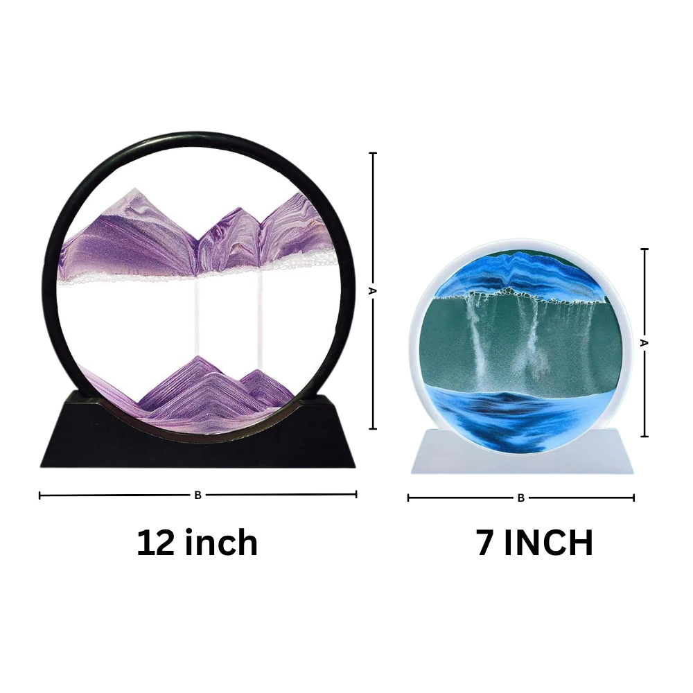 Image d'art de sable en mouvement dynamique