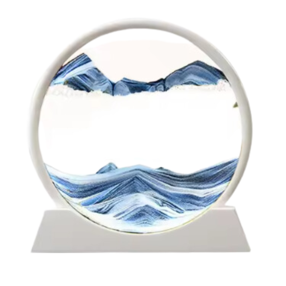 Image d'art de sable en mouvement dynamique