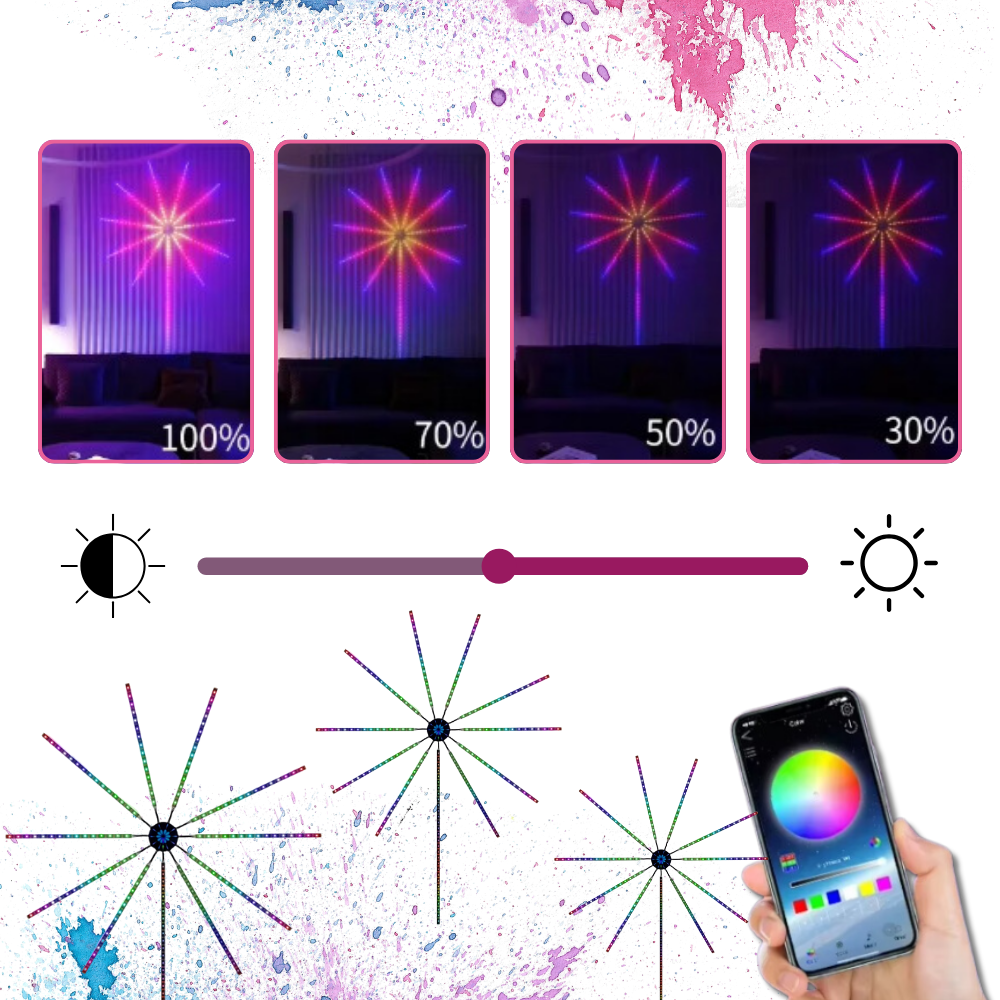 Bandes lumineuses LED avec synchronisation musicale