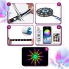 Bandes lumineuses LED avec synchronisation musicale