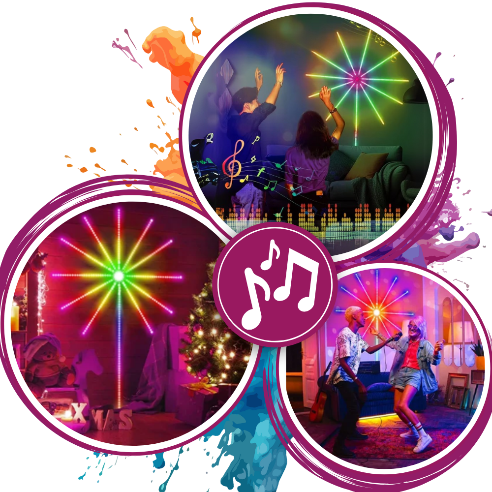 Bandes lumineuses LED avec synchronisation musicale
