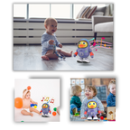 Jouet interactif musical en forme de canard