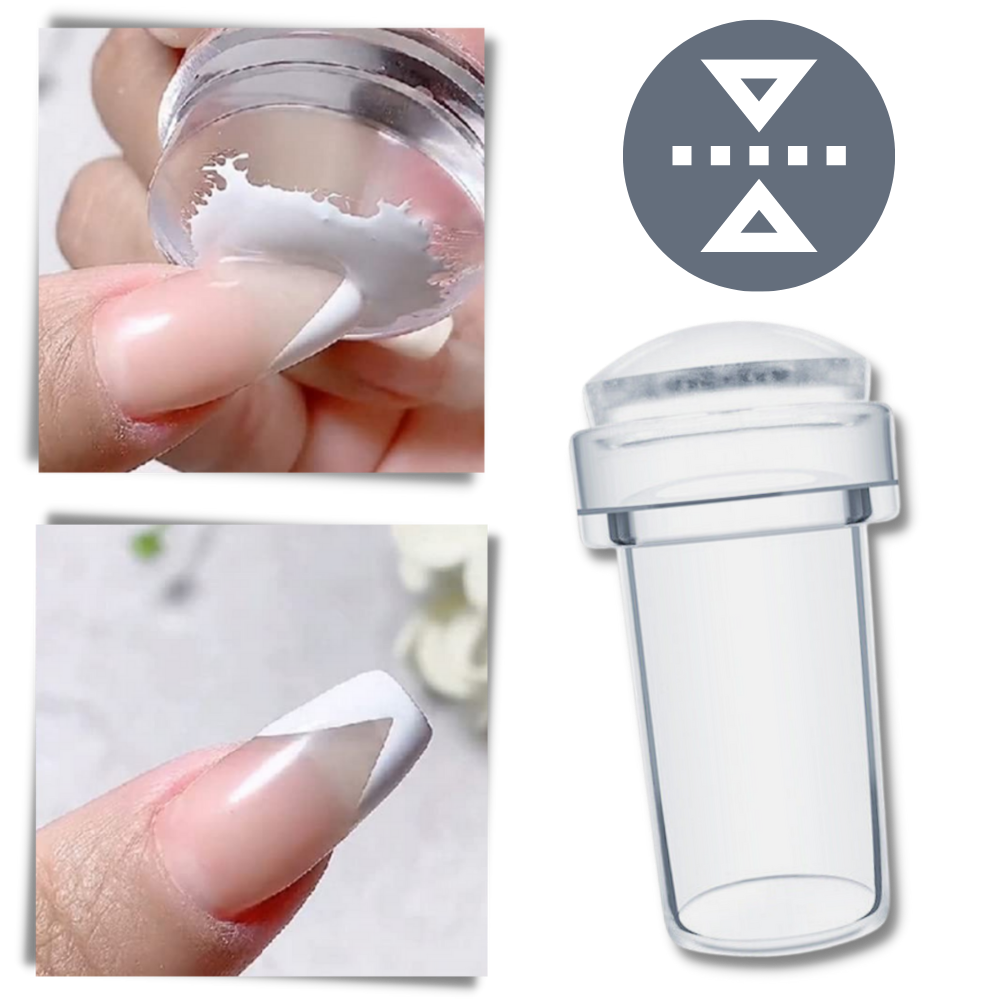 Outil de nail art transparent symétrie parfaite