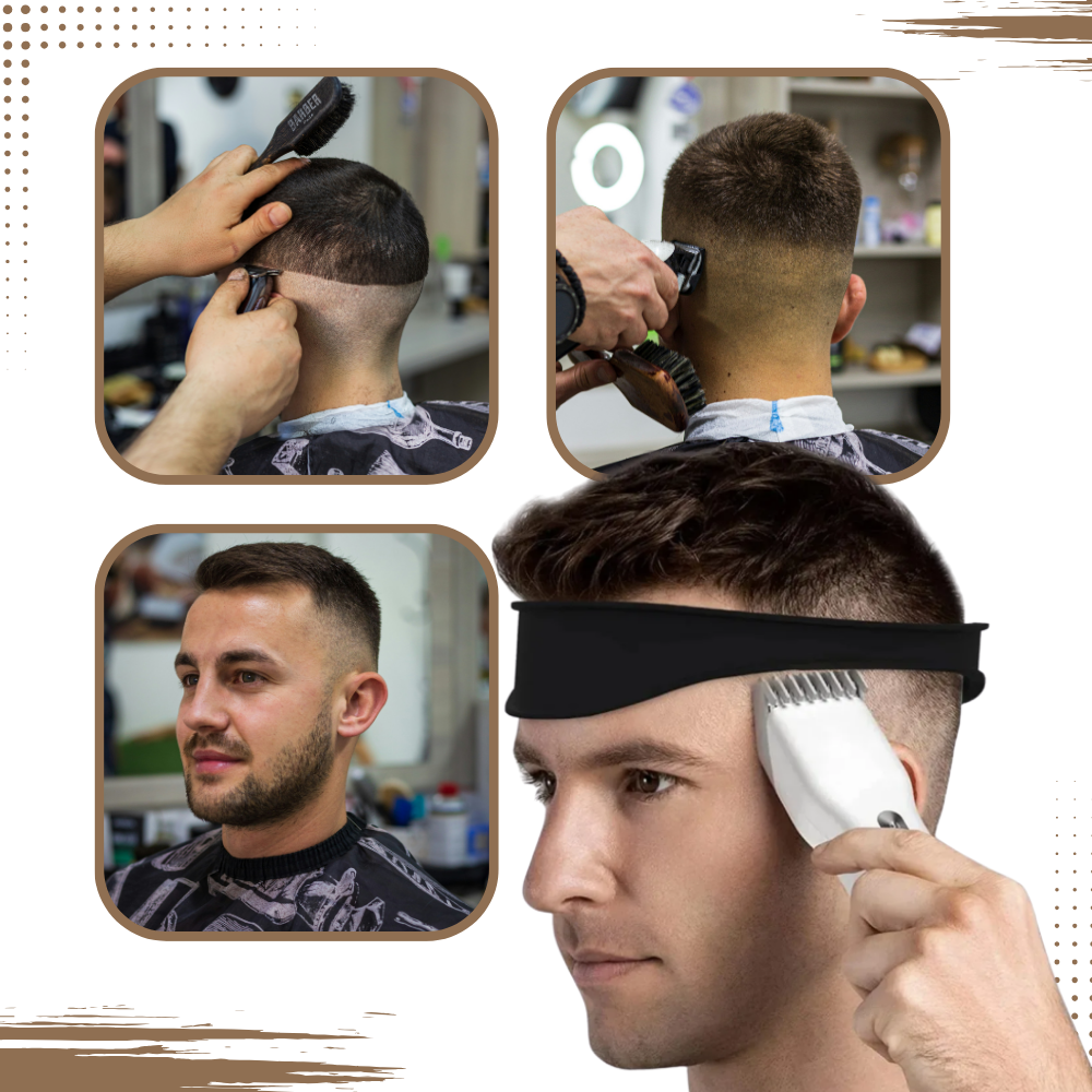 1x Bande Élastique Incurvée Coupe Cheveux Dégradé