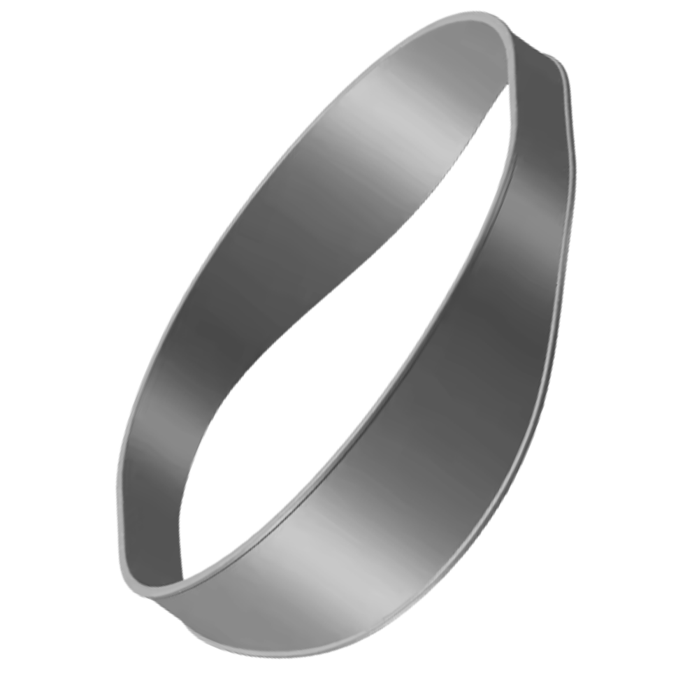 1x Bande Élastique Incurvée Coupe Cheveux Dégradé