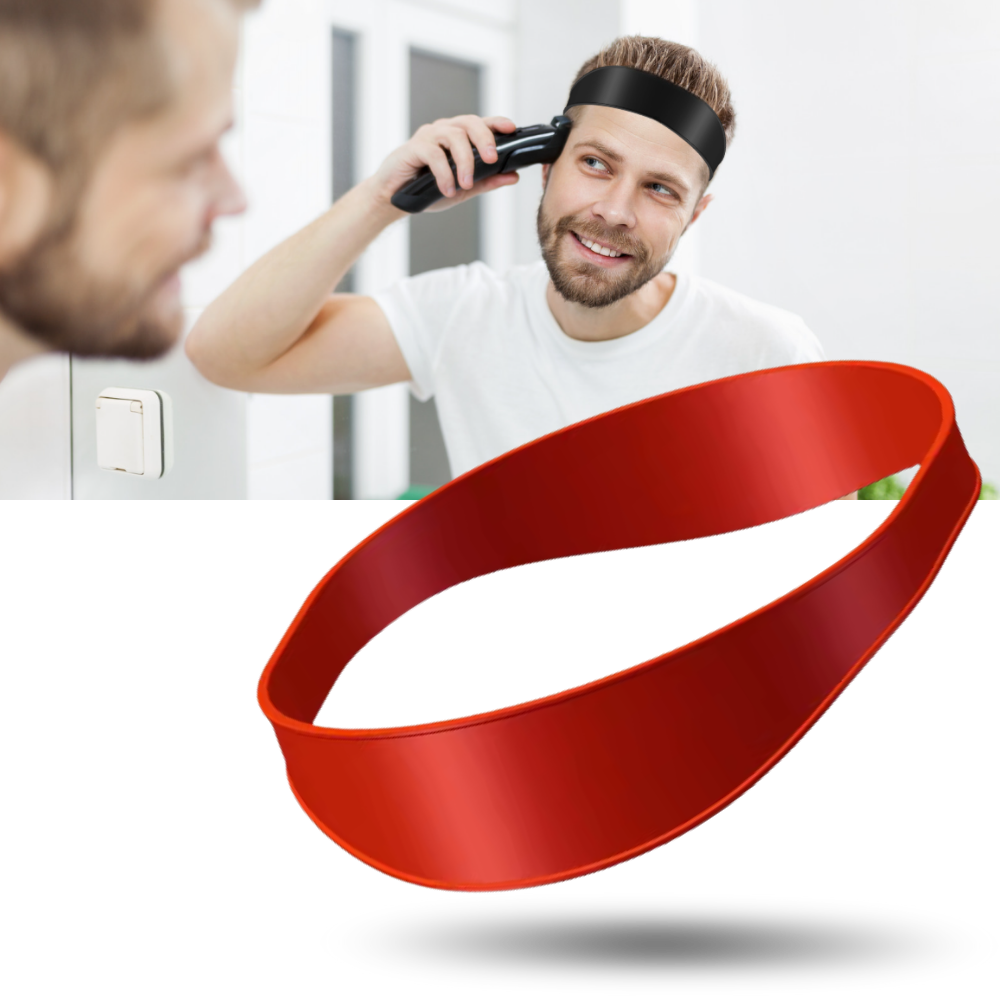 1x Bande Élastique Incurvée Coupe Cheveux Dégradé