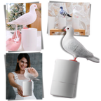 Distributeur de savon automatique en forme de pigeon