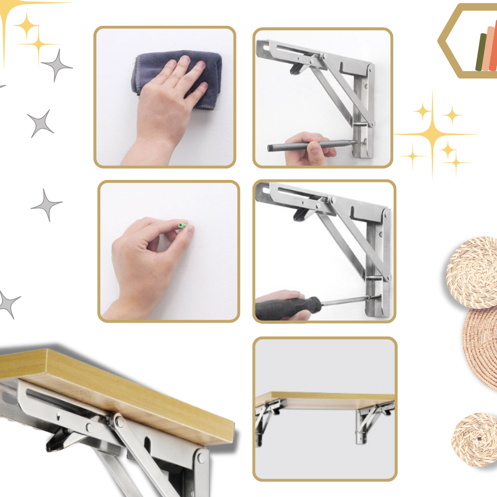 Support pour table rabattable à fixation murale