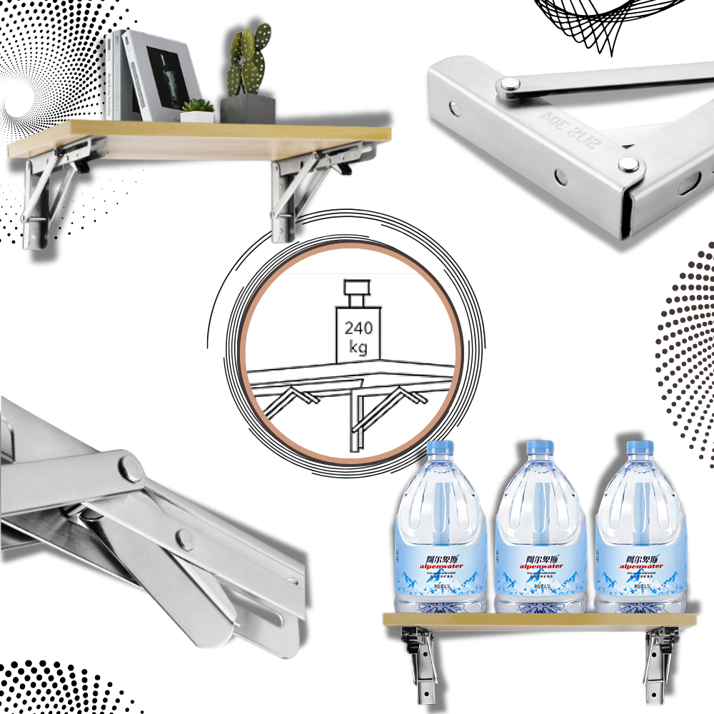 Support pour table rabattable à fixation murale