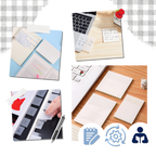 Notes autocollantes transparentes imperméables
