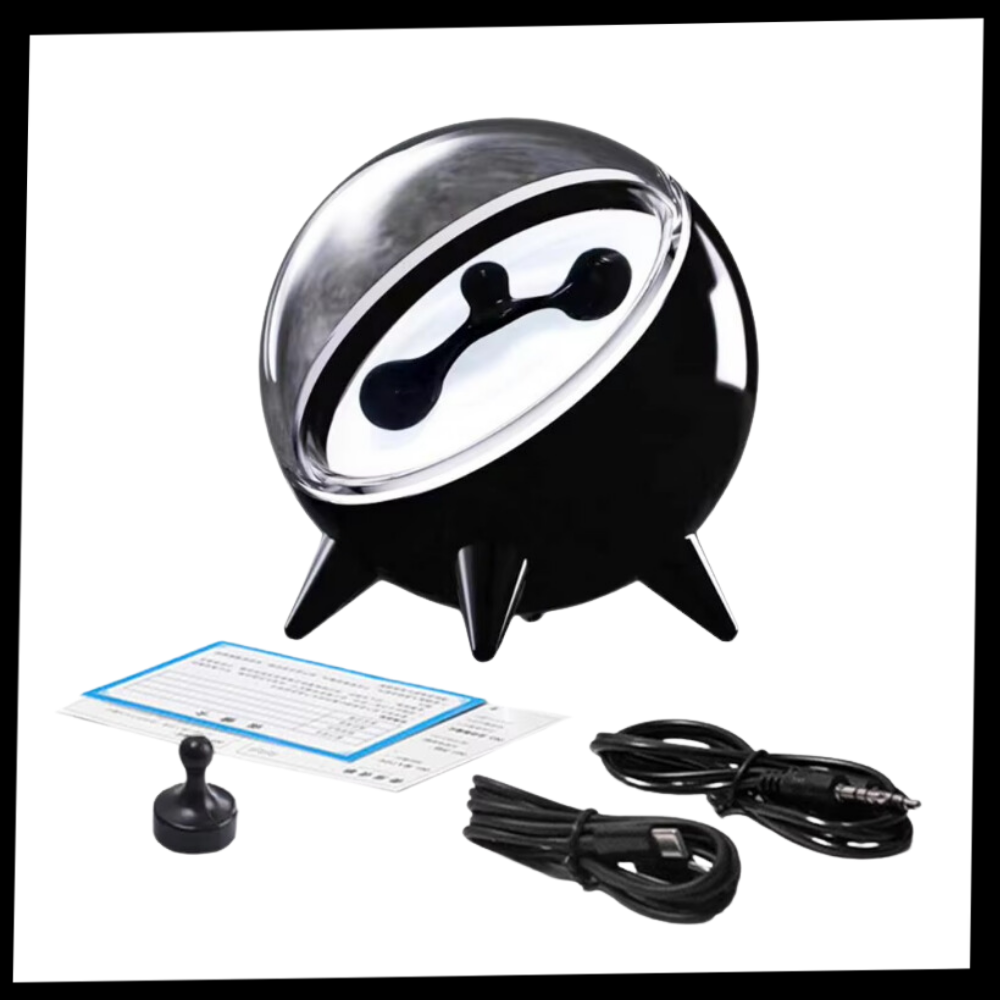 Enceinte magnétique à ferrofluide dansant