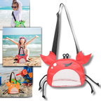 Sac de plage imperméable pour enfant en forme de crabe