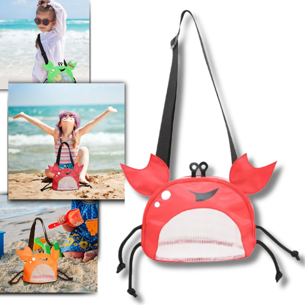 Sac de plage imperméable pour enfant en forme de crabe